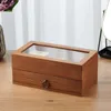 Jewelry Pouches Luxury Box Double Layer With Drawers Large Organizer Wood Multi Functional Retro Display Rack Packaging