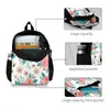 Backpack Flowers Design Design Fashion Travel Laptop School Pattern Floral padrão