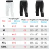 Broek mannen sport strakke broek snel droge 3/4 leggings lopende broeken afdrukken dunne jogger outdoor base laye training lengte broek