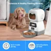 1pc UK plug/USB Automática alimentación de mascotas de mascotas inteligente Máquina de alimentación cuantitativa de la máquina de alimentación de gato y alimentación de perros