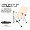 Camp Meubles en aluminium Chaise papillon extérieur pliage pliant portable légère pêche oxford tissu cutané convivial drop char ot9pc