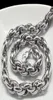 Nuevo estilo de Medio Oriente Silver Pure 316L Satir inoxidable Cabina de cadena de cuerda ovalada Collar en la joyería de los hombres 9 mm 200391498483