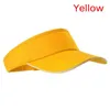 Visier breite Krempe Hüte Eimer Hüte Mann Baumwollkappe einstellbar für das Laufen Tennis Unisex leerer oberer Sommer Visor Sonne Platte Frauen Sonnenschutzhüte 24412