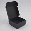 50pcs Black Wrapraft Kraft Paper Emballage Boîte de mariage Small Gift Candy Jewelry Package Boxs for Handmade Savap Box 210402259S