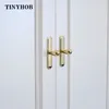 1PC Golden Furniture Handles with Base Plate Drawer Knobs Cupboard Drawer Pull Kitchen Cabinet Door Wardrobe/Bathroom Furniture