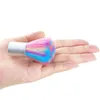 Rainbow Nail Art Dust Brush Soft Glitter Powder Remover Pen Brushes Cleaner Nail Acrylic Brush Remover Handle Rhinestones F9e0