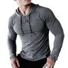 Homme Fitness Tracksuis Course Sport Sweat à capuche Gym de gym