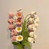 Decorative Flowers 5 Branches Handmade Knitting Lily Of The Valley Artificial Bouquet Wool Crochet Immortal