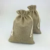 Gift Wrap 15 20cm 1000pcs Vintage Style Handmade Jute Sacks Drawstring Bags For Jewelry/wedding/christmas Packaging Linen Pouch
