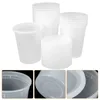 Storage Bottles 20 Sets Takeout Food Bowls Covers Disposable Soup Cups Measuring Seal Go Containers Practical Take-out Pp