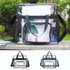 Sacs de rangement visibles des hommes résistants aux usures écologiques rasé le lavage des toilettes transparent sac en pvc lavage accessoires extérieurs