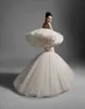 Krikor Jabotian syrena sukienki ślubne Unikalne projektowanie warstwy Ruffels Applique suknie ślubne szata de Marie niestandardowa suknia ślubna
