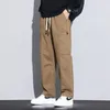 Мужские брюки элегантная мода Harajuku Slim Fit Ropa Hombre Lake Casual Cargo Sport все сочетаются с твердыми карманами прямых цилиндров брюки