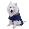 Брюки горячая зима теплая густая для большой маленькой собачьей домашней одежды для блюд с подкладкой для прыжков с капюшоном.