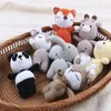 Beau jouet animal en peluche crocheté canapé-cadeau fait à la main Decoration Cartoon Carton Baby Shower Gift Croched Toy Drop 240409