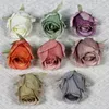 Decoratieve bloemen 30 stks/6-7 cm retro roze kunstmatige zijden bloemenkoppen Diy Scrapbooking Home Wedding Barland Verjaardagsdecoraties Fake