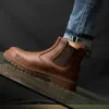 Boots Men Boots Leather Shoes Men Work Safety Shoes Men Indestructible Work Boots Men Safety Boots Steel Toe Shoes Chelsea Boots