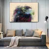 Modern djurdekorativ målning HD Eagle Bird Art Picture Portrait Colorful Canvas Wall Decor vardagsrumsaffisch och tryck244T