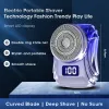 Rakare Mini Shaver Electric Waterproof Shaver Portable Male Travel Shaver med digital Display USB Laddningsbar torr våt rak rakkniv