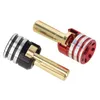 2 Black + 2 Red 3.5mm/4.2mm/5.2mm Heat Sink Brass Bullet Banana Plug RC Car Battery Connector