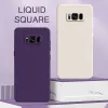 Samsung Galaxy S8 S9 S10 Note 9 10 Plus A32 A52 A52 A54 4G 5Gソフトショックプルーフバックカバーの四角液体シリコン電話ケース