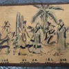 Decorative Figurines Chinese Old Picture Paper "Figure Painting " Long Scroll Drawing Lidaiwenren