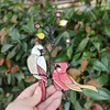 Декоративные фигурки 1pc модный сад подвесной подвеской домашний декор птиц украшения настенные украшения Железное искусство