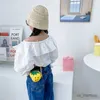 Handbags New Fruit Children Strawberry Stereo Bag Chain Messenger Bag Kids Cute Little Girl Coin Purse Creative Fashion Mini Shoulder Bag