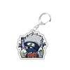 Uzumaki Naruto Sasuke Kakashi Sakura Hinata Keychain süße Charaktere Acrylheiztauto Key Chain Rings Fans Geschenk Anime Schmuck