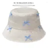 Berets Spring Travel Sun Hat Hat Fashion Bowtie Bucket Insstyle Floppy Fisherman