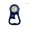 Pocket Watches 1 Pcs Clip-On Carabiner Watch Compass Bottle Opener For Doctors Chefs Luminous 19ING