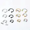 Nose Rings Studs Fashion Stainless Steel Horseshoe Fake Ring C Clip Lip Piercing Stud Hoop For Women Men Barbell Drop Delivery Je J Otjwf