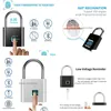 Verrouillage de porte noir sier sier usb rechargeable smart verrouillage d'empreinte digitale calangle rapide déverrouillage zinc alliage métallique haut identifiant la livraison de gouttes à la maison dhfko