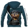 Rottweiler/Pitbull No Bad Days 3D All Over Printed Hoodies Women For Men Pullovers Street Tracksuit Love Dog Gift