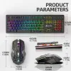 COMBOS RGB Gamer Keyboard Gaming Keyboard and Mouse Gamer Kit Backbellit USB Wireless Drop Shipping