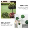 Flores decorativas Plantas de arranjo de flores Topiary Ball Frame Ball-Lower Rack Grass Plástico Ornamento