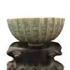 Figurines décoratives chinois vieille porcelaine fissurée ouverte d'ouverture du bol de la fleur