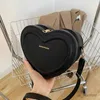 Handväskor Hot Sale Heart Shape Crossbody Bags For Women Solid Pu Leather Shooths Bags Fashion Handväskor Mini Bag Fresh Style