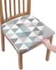 Coperture per sedie texture a quadri rombo geometria retrò cuscino slesso copertura da sala da pranzo per la casa el banchetto soggiorno