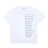 DESINGER RHUDE Tシャツブランドメンズ女性Tシャート高品質100％綿衣装Tシャツ男ファッション