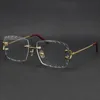 2024 New Vintage Eyeglass Square 프레임 디자인 Chr 안경 처방 증기 펑크 스타일 남성 투명 렌즈 명확한 보호 안경