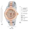 Luxury Looking Full Regardez Iced Out for Men Woman Top Craftsmail Unique et cher Mosang Diamond 1 1 5A Montres pour Hip Hop Industrial Luxurious 3656