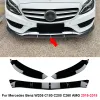 Voor Mercedes Benz W205 C180 C200 C260 AMG 2015-2018 Auto Auto voorste kin Bumper Lip Side Spoiler Splitter Cover Guard Kit Protector