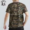 屋外層狩猟カモフラージュメンズTシャツ通気可能な軍隊戦術戦闘ドライスポーツ迷彩屋外キャンプティー