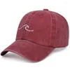 Ball Caps Hip Hop Hat Wave Embroidery Washed Baseball Cap Summer Fashion Men And Women Outdoor Sports Leisure Sun Hats Snapback