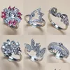 Configurações de jóias 72 Styles S925 Sier Rings Ring Pearl For Women Girl Wedding Ajuste Acessórios Gem Diy Presente Drop Del Dhgarden Dh7mc