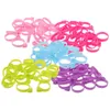 Decorative Flowers 100 Pcs Piping Bag Fixing Ring Clip Ties Cake Clips Small Bags Large Cable Decorating