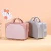 Opbergtassen 14-inch draagbaar doos wachtwoord kleine koffer dames schattige kast lichtgewicht mini tas abs materiaal
