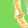 Europa America Modemarke Schmuck Frauen Frauen Edelstahl hohl aus graviertem Buchstaben f 18k Gold Armreif Armband2933924