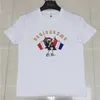 2024 MENS TEES TEES SHIRTS PLUS STORLEK LÖST ÖVERSIDADE KORT SLEEVE PURMALLA BOLLOMMODE DESIGNER Märke Hot Drill Letters Casual Summer Tops Män